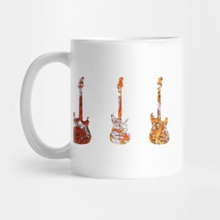 7 Fiery Guitar Silhouettes Mug